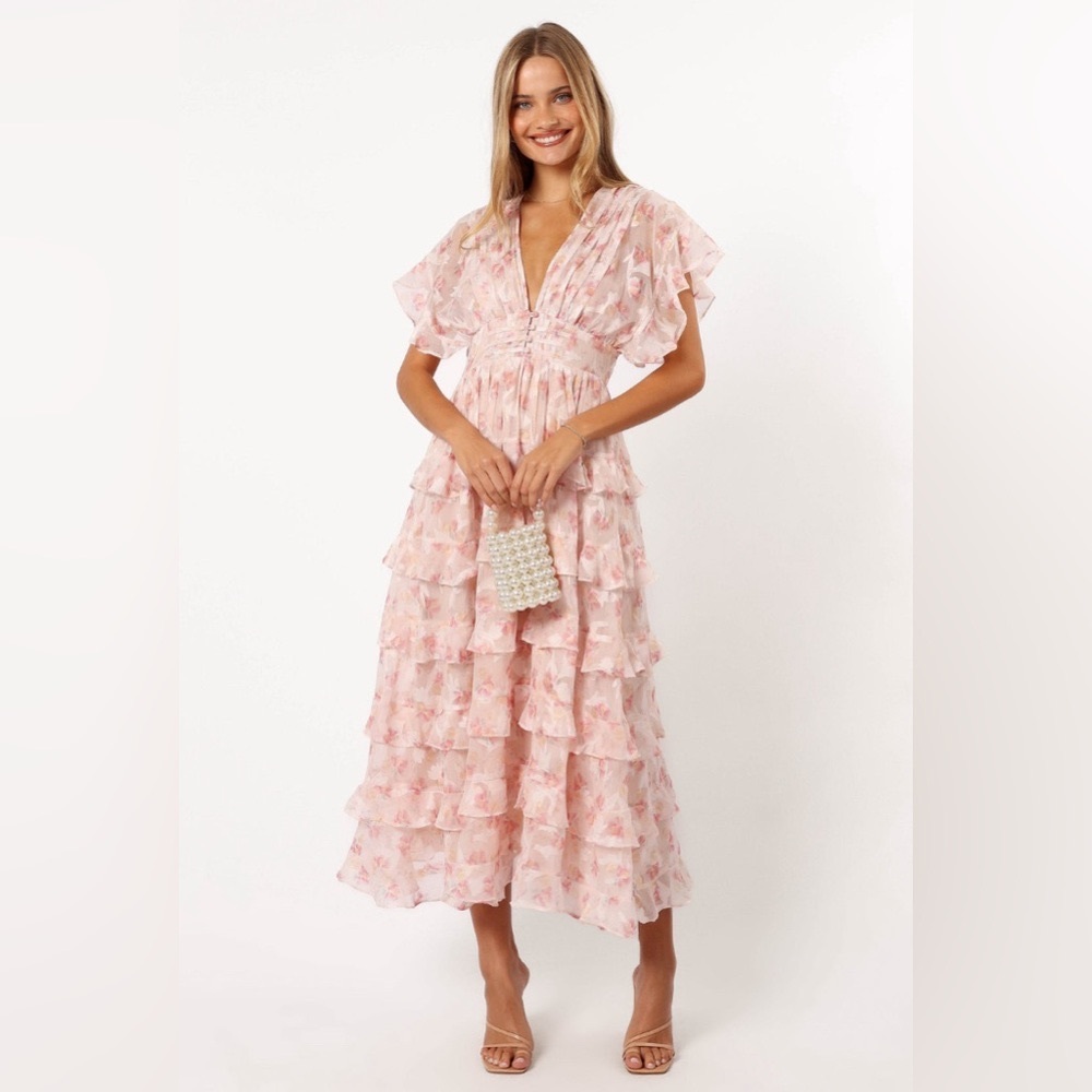 Daphne Ruffle Dress - Maxi Length - Petal and Pup